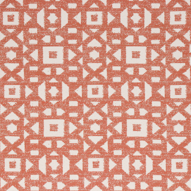 Galloway Coral by Bella-Dura Designer Fabric  100% BELLA DURA POLYOLEFIN USA 70000 H: 6.875'' V: 6'' 55''  - Swanky Fabrics -