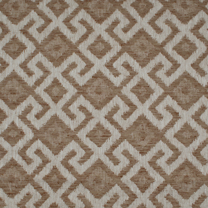 Aztec Neve Chestnut by Europatex Designer Fabric Aztec 86% Poyester, 14% Cotton 6.85" H, 6.85" V 54.00 inches - Swanky Fabrics -