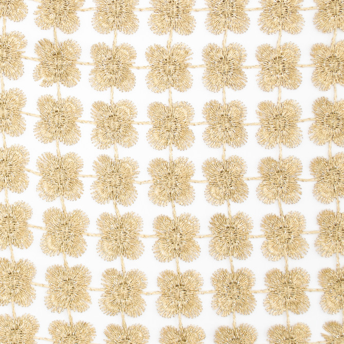 Daphne Brass by Europatex Designer Fabric Daphne & Twinkle 100% Polyester 01.00" H, 01.00" V 110.00 inches - Swanky Fabrics -