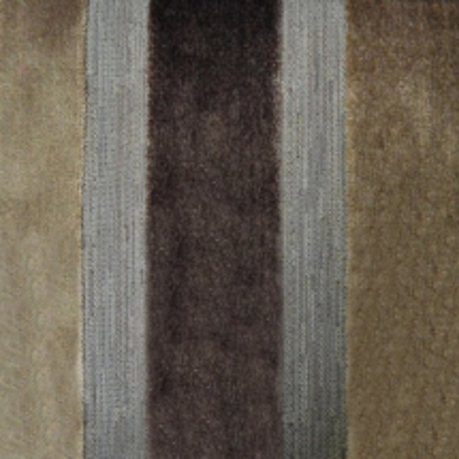 Lara's Velvet Stripe Mink by Europatex Designer Fabric Lara's Velvet 57% Polyester, 43% Viscose 1" H 55.00 inches - Swanky Fabrics -
