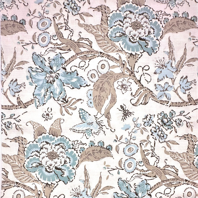 Wild Flower Neutral by Europatex Designer Fabric Wild Flower 85% Polyester, 15% Linen 55.00 inches - Swanky Fabrics -