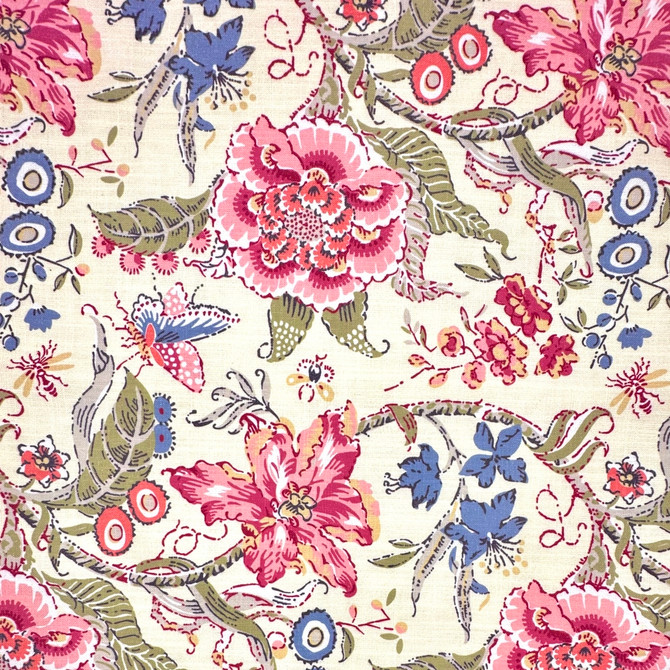 Wild Flower Yellow by Europatex Designer Fabric Wild Flower 85% Polyester, 15% Linen 55.00 inches - Swanky Fabrics -