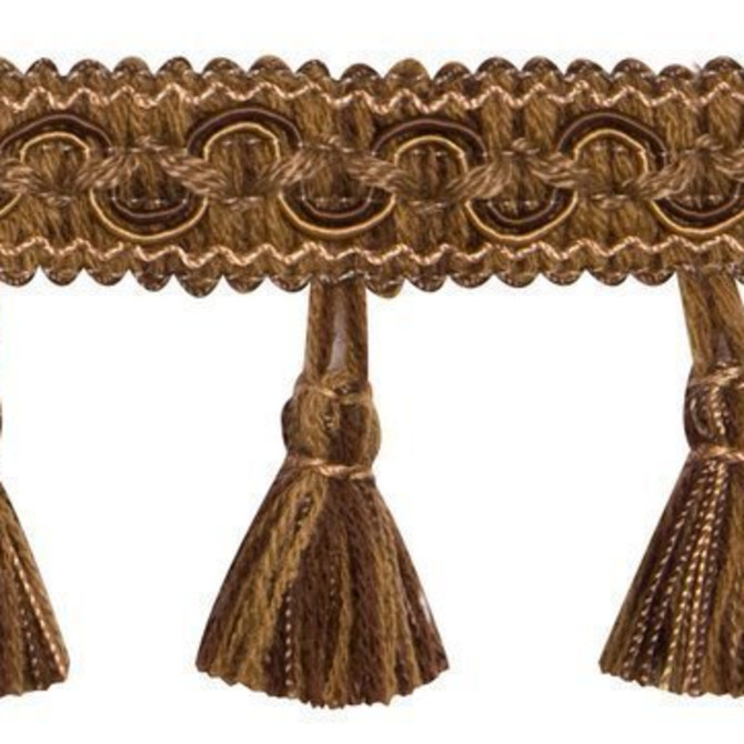 05000 Brown by Europatex Designer Fabric Portofino 50% Viscose, 50% Cotton 2.25 inches - Swanky Fabrics -