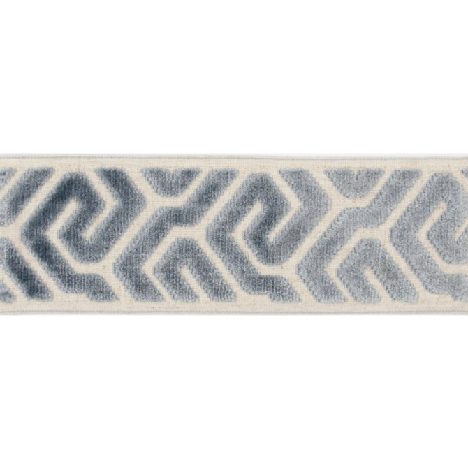 Agos - Sky by Europatex Designer Fabric Agos 100% Polyester China See Sample Horizontal: N/A and Vertical: N/A 3.50 inches  - Swanky Fabrics -