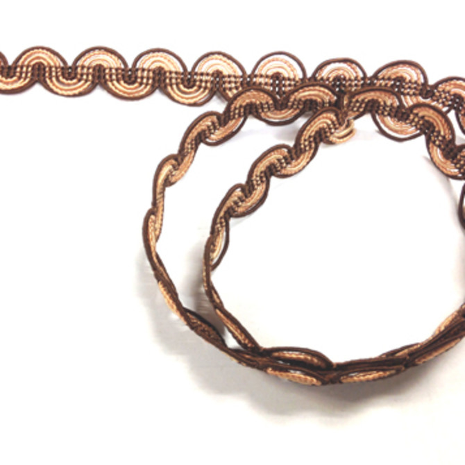 Braid RL 7200 Cappuccino by Europatex Designer Fabric RL - Swanky Fabrics -