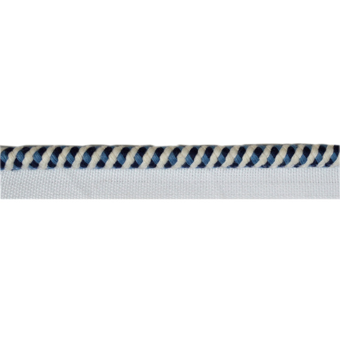 Broadway Navy by Europatex Designer Fabric Avenue 50% Viscose, 50% Cotton 0.75 inches - Swanky Fabrics -