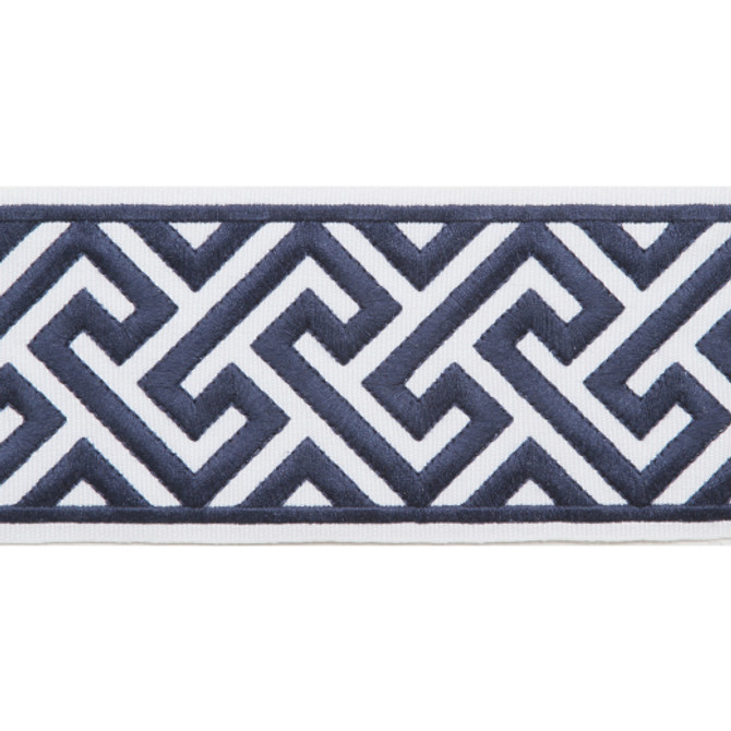 Capri - Royal by Europatex Designer Fabric Capri 51% Fibranne, 49% Polyester China See Sample Horizontal: N/A and Vertical: N/A 3.50 inches  - Swanky Fabrics -