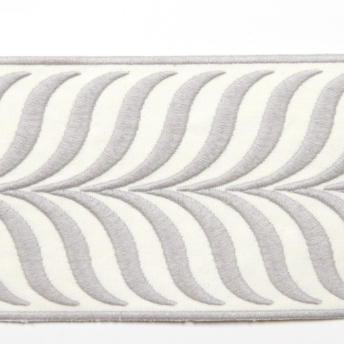 Crest Stone by Europatex Designer Fabric Crest & Dimensions 100% Polyester 3.43 inches - Swanky Fabrics -