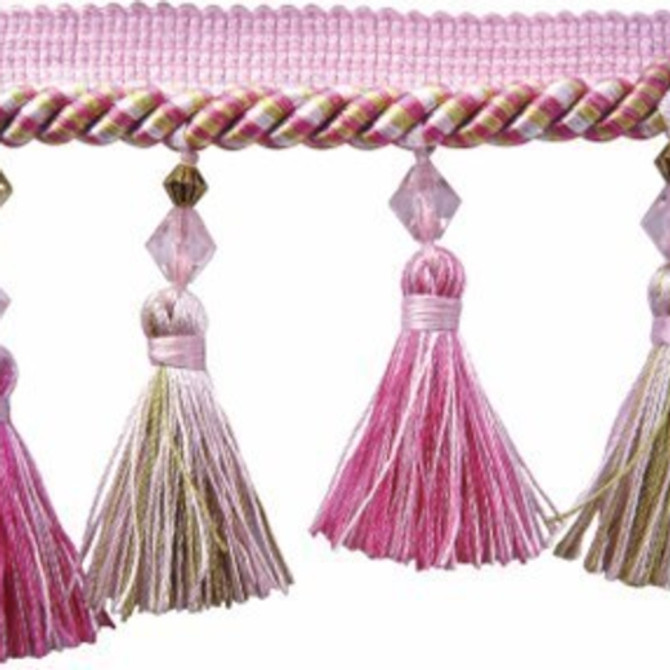 Francis - Fuchsia by Europatex Designer Fabric Club House 100% Polyester China See Sample Horizontal: N/A and Vertical: N/A 3.50 inches  - Swanky Fabrics -