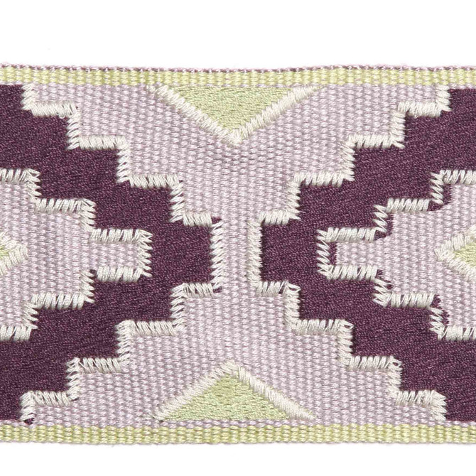 Giarre Lilac by Europatex Designer Fabric San Marino 55% Linen, 25% Fibranne, 20% Polyester 3.75" 3.00 inches - Swanky Fabrics -