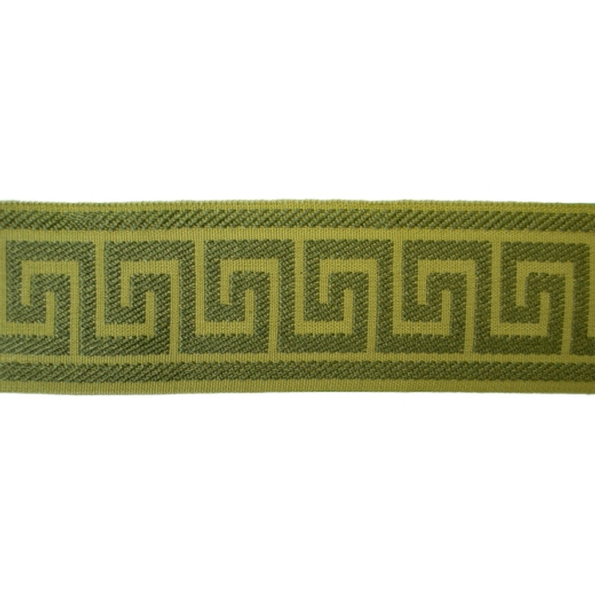 Greek Key - Pear by Europatex Designer Fabric Tapes Decor 100% Polyester China See Sample Horizontal: N/A and Vertical: N/A 2.50 inches  - Swanky Fabrics -