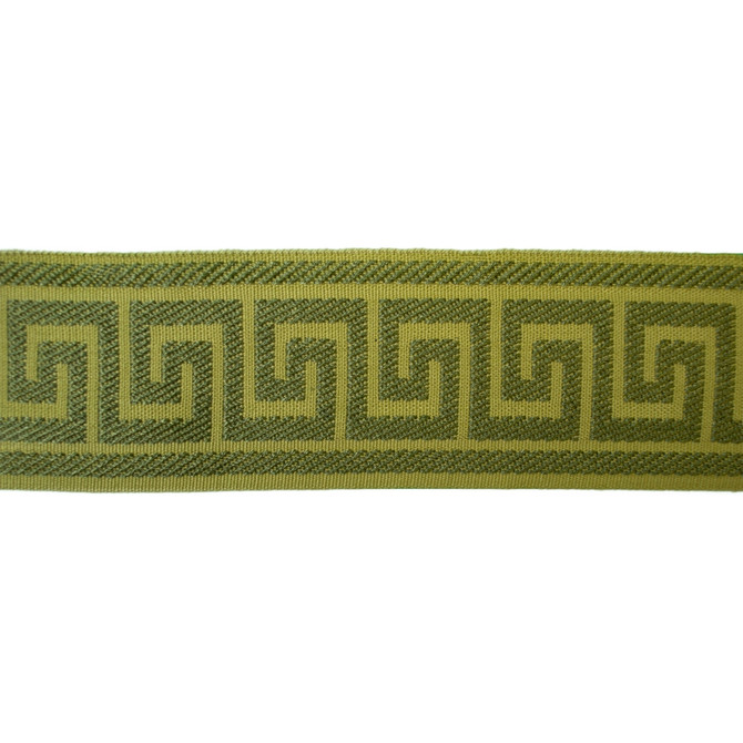 Greek Key Pear by Europatex Designer Fabric Tapes Decor 100% Polyester 1.40 inches - Swanky Fabrics -