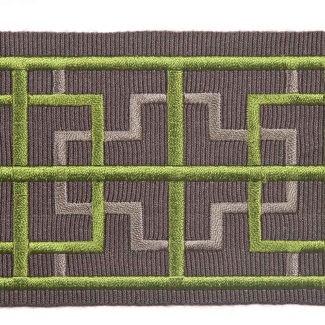 Kiel - Avocado by Europatex Designer Fabric Tapes Galore 100% Polyester China See Sample Horizontal: N/A and Vertical: N/A 3.05 inches  - Swanky Fabrics -