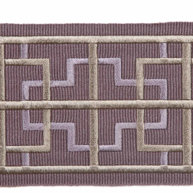 Kiel - Lilac by Europatex Designer Fabric Tapes Galore 100% Polyester China See Sample Horizontal: N/A and Vertical: N/A 3.05 inches  - Swanky Fabrics -