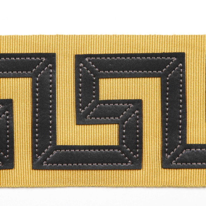 Kos - Mustard by Europatex Designer Fabric Kos & Paros 55% Faux Leather / 23% Rayon / 21% Fibranne / 1% Polyester China See Sample Horizontal: N/A and Vertical: N/A 3.00 inches  - Swanky Fabrics -