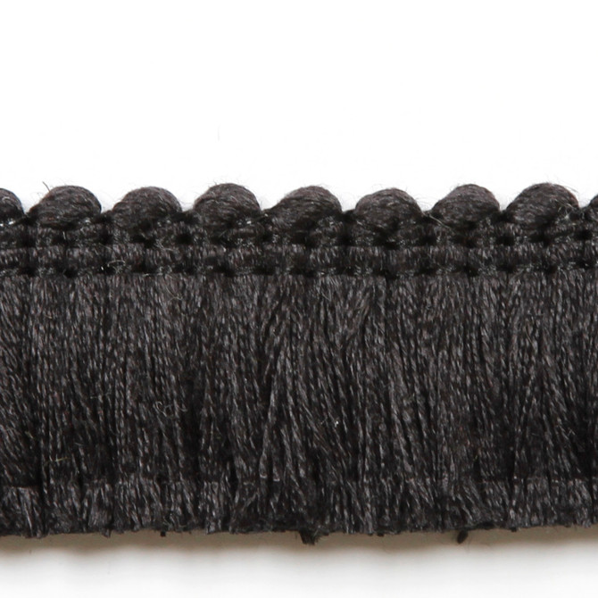 Legacy Brushed Fringe Smoke by Europatex Designer Fabric Legacy 97% Linen, 3% Polyester 1.20 inches - Swanky Fabrics -