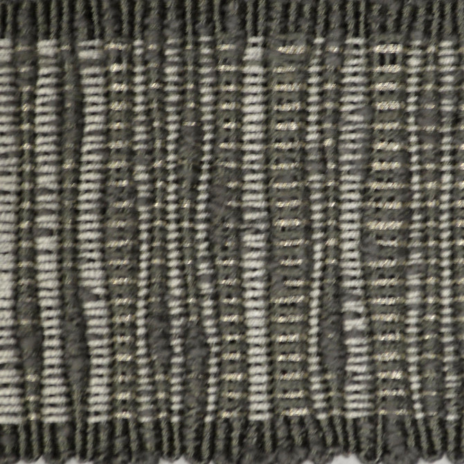 Legacy Tape Gray by Europatex Designer Fabric Legacy 64% Cotton, 26% Rayon, 5% Linen, 5% Metallic yarns 2.50 inches - Swanky Fabrics -