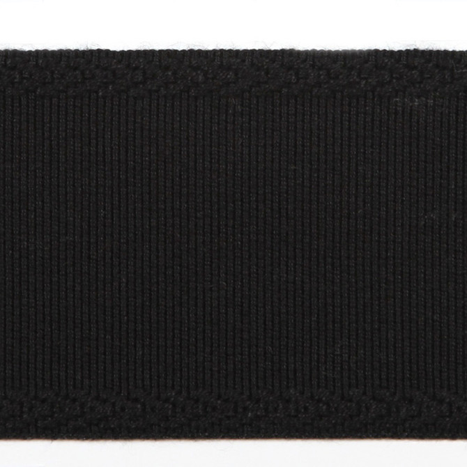 Libeco Black by Europatex Designer Fabric Designers Choice 100% Fibranne 2.25 inches - Swanky Fabrics -