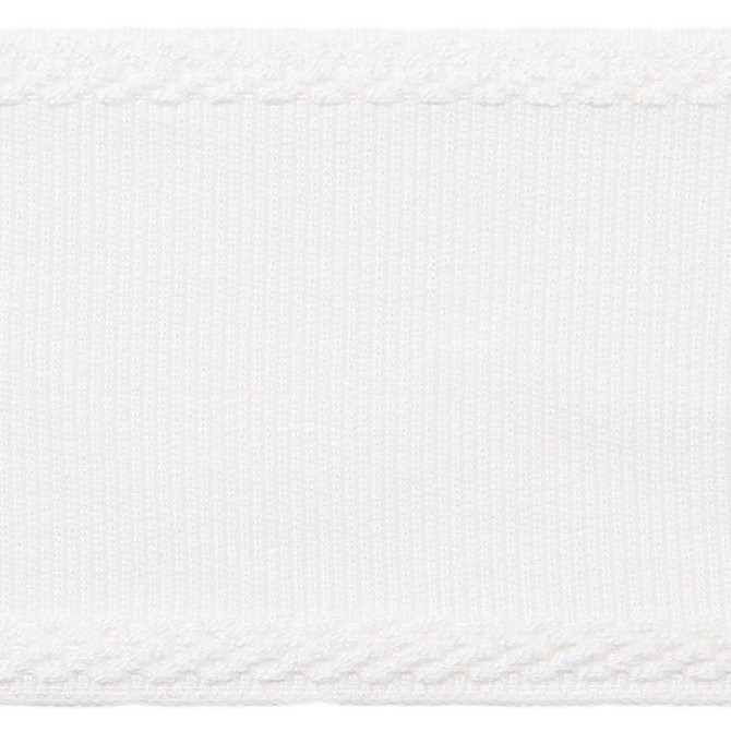 Libeco White by Europatex Designer Fabric Designers Choice 100% Fibranne 2.25 inches - Swanky Fabrics -