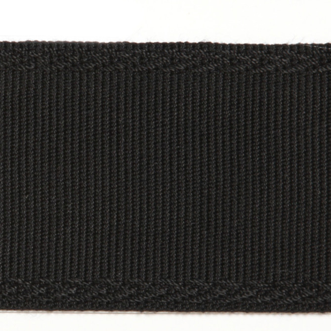 Majestic - Black by Europatex Designer Fabric Dainty & Majestic 100% Polyester China See Sample Horizontal: N/A and Vertical: N/A 2.38 inches  - Swanky Fabrics -