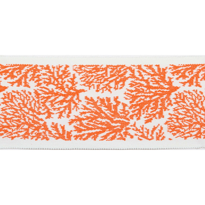 Pergola Coral Tape Coral by Europatex Designer Fabric Pergola 100% Solution Dyed Acrylic 3.25 inches - Swanky Fabrics -