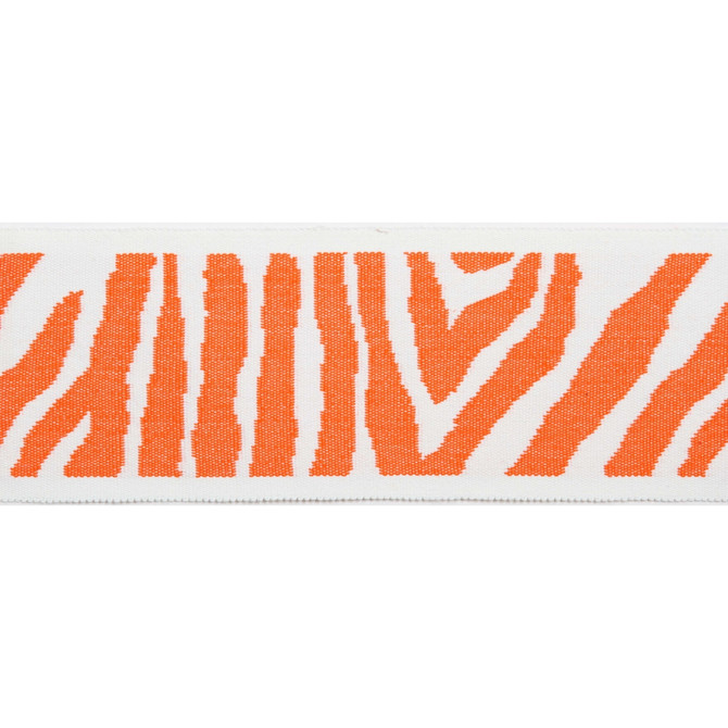Pergola Zebra Tape Coral by Europatex Designer Fabric Pergola 100% Solution Dyed Acrylic 3.25 inches - Swanky Fabrics -