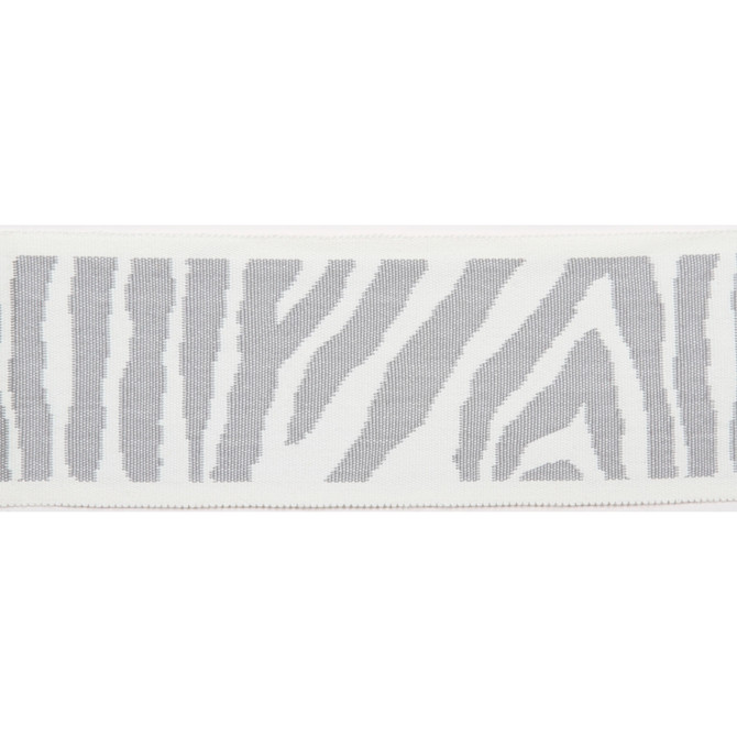 Pergola Zebra Tape Gray by Europatex Designer Fabric Pergola 100% Solution Dyed Acrylic 3.25 inches - Swanky Fabrics -