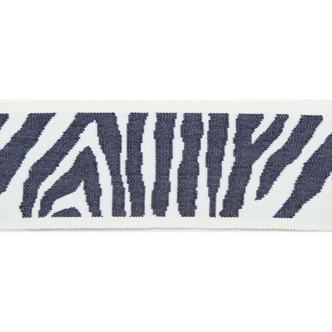 Pergola Zebra Tape Marine by Europatex Designer Fabric Pergola 100% Solution Dyed Acrylic 3.25 inches - Swanky Fabrics -