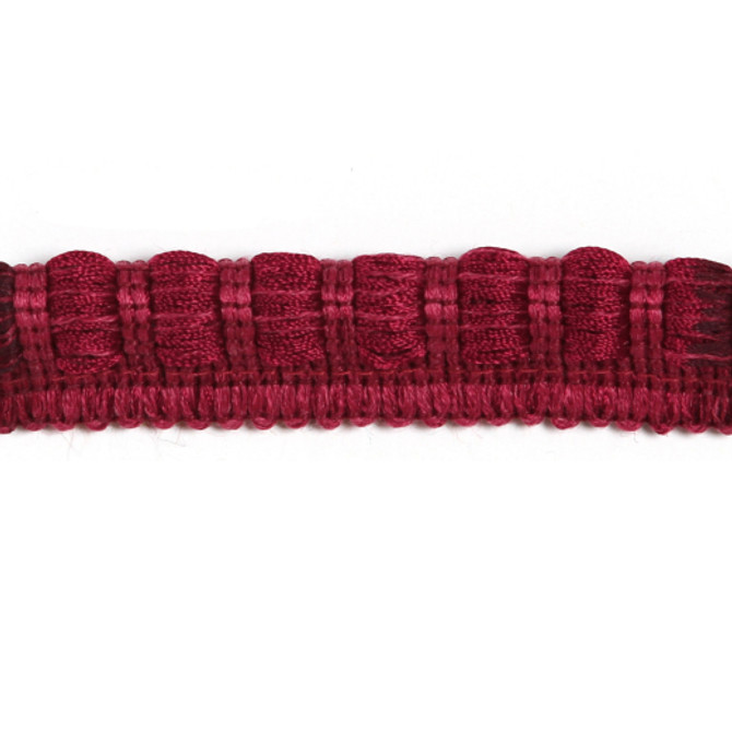 Pori - Cranberry by Europatex Designer Fabric Helsinki Collection 100% Polyester China See Sample Horizontal: N/A and Vertical: N/A 0.50 inches  - Swanky Fabrics -