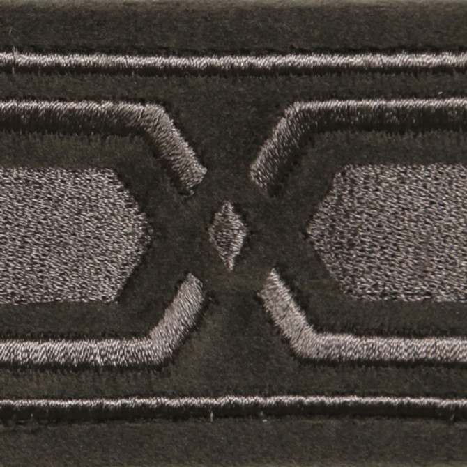 Roman Key Slate by Europatex Designer Fabric Roman Key  China See Sample Horizontal: N/A and Vertical: N/A 2.00 inches  - Swanky Fabrics -