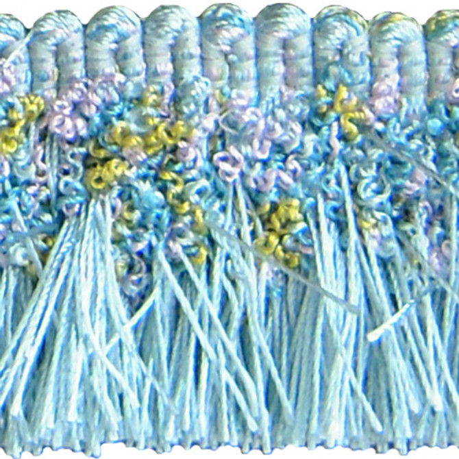 Ruby-Teal by Europatex Designer Fabric Hoopla 100% Polyester China See Sample Horizontal: N/A and Vertical: N/A 2.00 inches  - Swanky Fabrics -