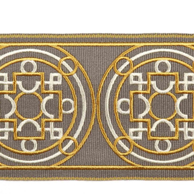 Sion - Dusk by Europatex Designer Fabric Tapes Galore 100% Polyester China See Sample Horizontal: N/A and Vertical: N/A 3.55 inches  - Swanky Fabrics -