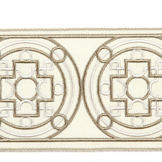 Sion Latte by Europatex Designer Fabric Tapes Galore 100% Polyester 3.625" 3.55 inches - Swanky Fabrics -