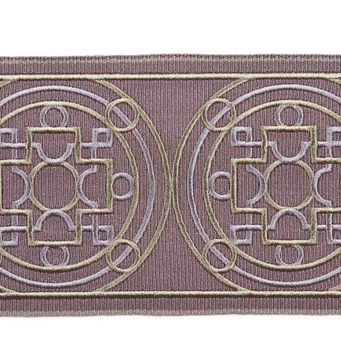 Sion Lilac by Europatex Designer Fabric Tapes Galore 100% Polyester 3.625" 3.55 inches - Swanky Fabrics -