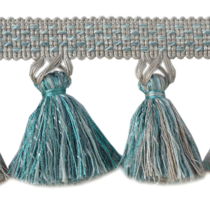 Sweet - Coastal by Europatex Designer Fabric Yarn Palette 50% Viscose / 50% Cotton China See Sample Horizontal: N/A and Vertical: N/A 2.50 inches  - Swanky Fabrics -