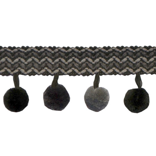 Ursula Slate by Europatex Designer Fabric Sirenia Collection 50% Viscose / 50% Cotton China See Sample Horizontal: N/A and Vertical: N/A 2.00 inches  - Swanky Fabrics -