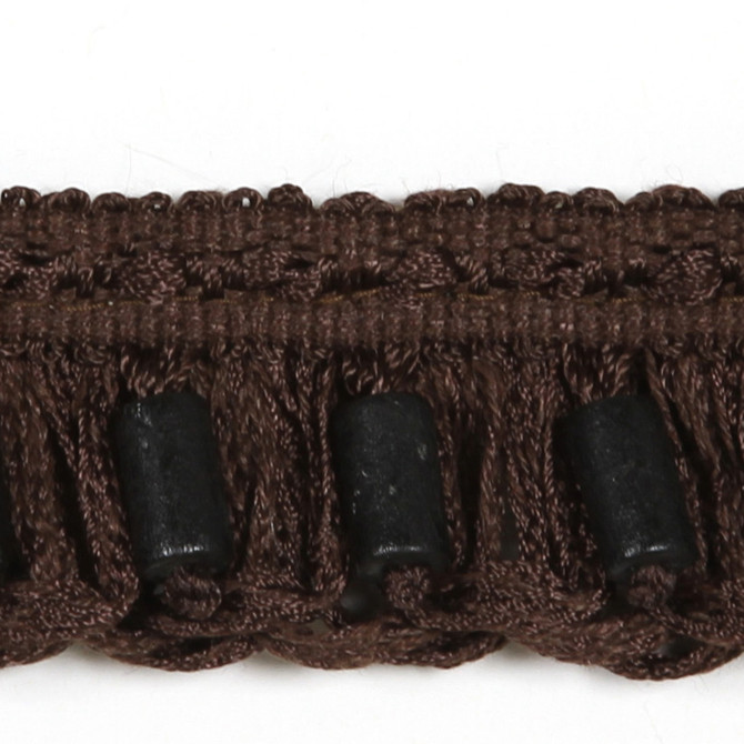 Vaasa Brown by Europatex Designer Fabric Helsinki 100% Polyester 1.25 inches - Swanky Fabrics -