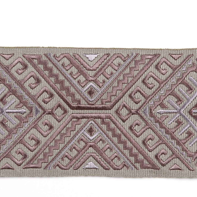 Vaduz Lilac by Europatex Designer Fabric Tapes Galore 100% Polyester 6.25" 3.50 inches - Swanky Fabrics -