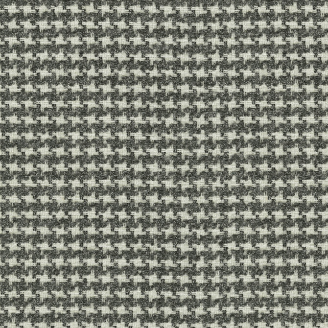 Lia Houndstooth Domino 470600 by PKL Studio Designer Fabric - 100% polyester India 51000 Horizontal: 0.625 and Vertical: 0.625 54 - Swanky Fabrics -