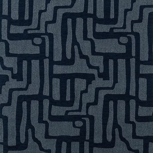 146225-0003 Escher Indigo by Sunbrella Designer Fabric Fusion Collection 100% Sunbrella Materials USA 5-Year 54 inches (137.16 cm) - Swanky Fabrics -