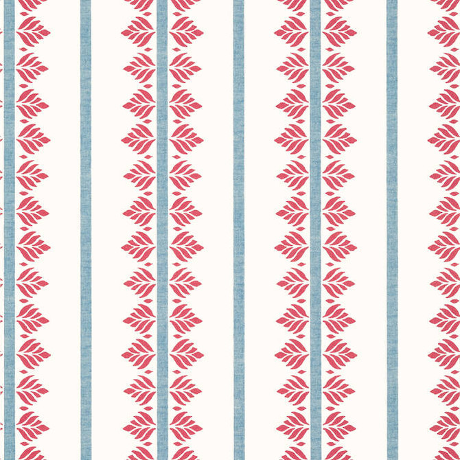 Fern Stripe Red and Blue AT15105 by Anna French Wallpaper Anna French Wallpaper Fern Stripe Red and Blue AT15105Wallpaper Antilles Non Woven Wallpaper UNITED STATES </p><p>Repeat: V: 6.25 27 - Fabric Carolina -