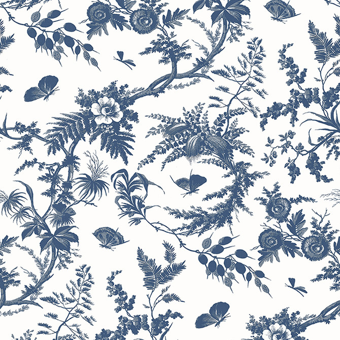Newlands Toile Blue AT57837 by Anna French Wallpaper Anna French Wallpaper Newlands Toile Blue AT57837Wallpaper Bristol Non Woven Wallpaper UNITED KINGDOM </p><p>Repeat: V: 36 27 - Fabric Carolina -