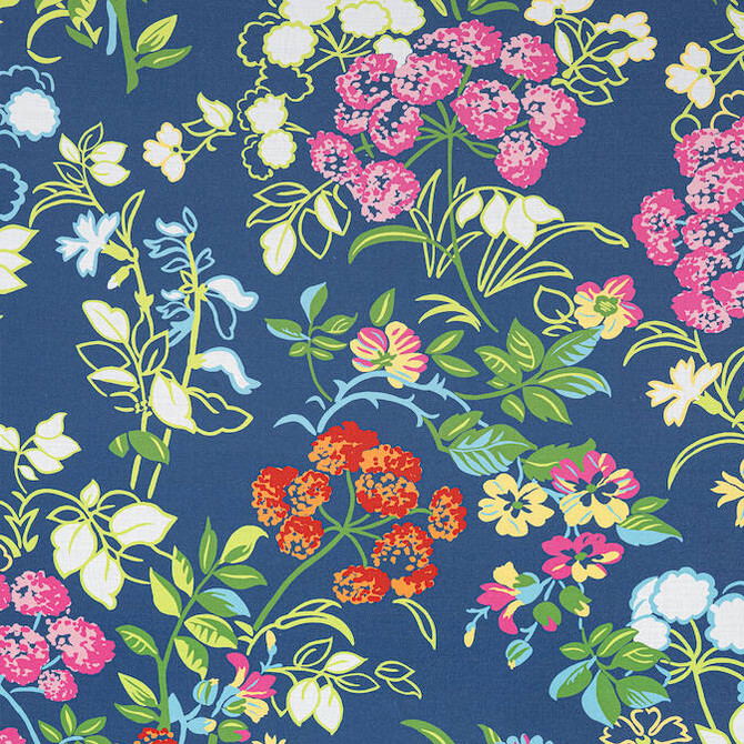 Spring Garden Navy F914337 by Thibaut Fabric Thibaut Fabric Spring Garden Navy F914337Fabric Canopy Fabric Book 60% Linen, 30% Cot, 10% Nylon UNITED KINGDOM </p><p>Repeat: V: 35 54 - Fabric Carolina -