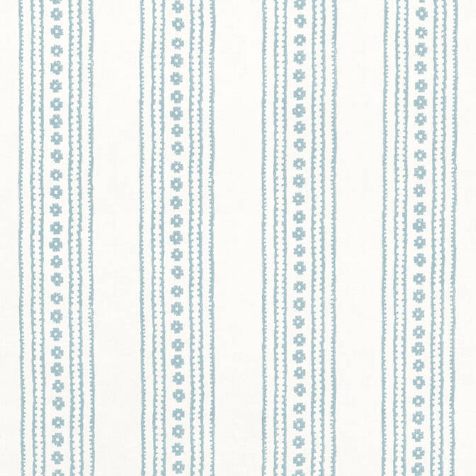 New Haven Stripe Spa Blue F910612 by Thibaut Fabric Thibaut Fabric New Haven Stripe Spa Blue F910612Fabric Ceylon Fabric 55% Linen, 45% Cotton INDIA </p><p>Repeat: V: 6.75 54 - Fabric Carolina -