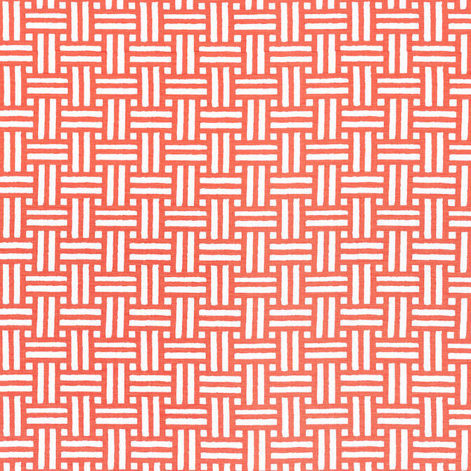 Piermont Coral F910627 by Thibaut Fabric Thibaut Fabric Piermont Coral F910627Fabric Ceylon Fabric 56% Linen, 44% Cotton INDIA </p><p>Repeat: V: 2.75 54 - Fabric Carolina -
