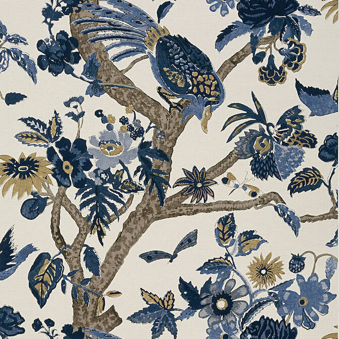 Coromandel Navy T10225 by Thibaut Wallpaper Thibaut Wallpaper Coromandel Navy T10225Wallpaper Colony Wallpaper UNITED STATES </p><p>Repeat: V: 27 27 - Fabric Carolina -