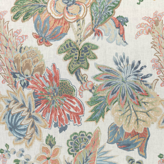 Floral Gala Wheat F910217 by Thibaut Fabric Thibaut Fabric Floral Gala Wheat F910217Fabric Colony Fabric Book 100% Linen ITALY </p><p>Repeat: V: 32.75 54 - Fabric Carolina -
