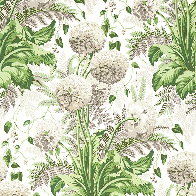 Dahlia Spring on White AT24538 by Anna French Wallpaper Anna French Wallpaper Dahlia Spring on White AT24538Wallpaper Devon Non Woven Wallpaper UNITED STATES </p><p>Repeat: V: 36 27 - Fabric Carolina -