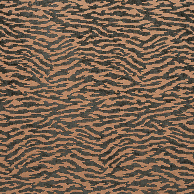 Tadoba Velvet Charcoal on Caramel AW24524 by Anna French Fabric Anna French Fabric Tadoba Velvet Charcoal on Caramel AW24524Fabric Devon Fabric Book 100% Cotton INDIA </p><p>Repeat: V: 24.75 54 - Fabric Carolina -