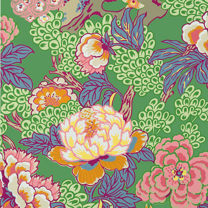 Honshu Green T75491 by Thibaut Wallpaper Thibaut Wallpaper Honshu Green T75491Wallpaper Dynasty Wallpaper U.S.A. </p><p>Repeat: V: 36 27 - Fabric Carolina -